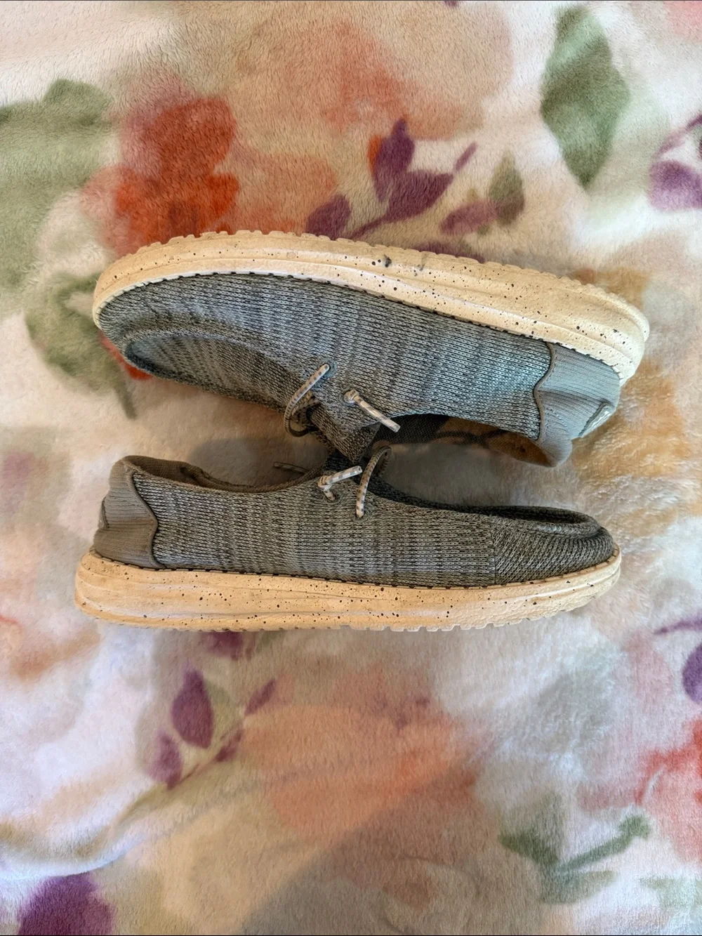 Hey Dude Kids Slip-On Moccasins in Faded Teal